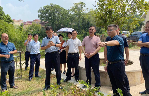 廣東省生態(tài)環(huán)境廳、江西省生態(tài)環(huán)境廳考察調(diào)研我司農(nóng)村生活污水處理站