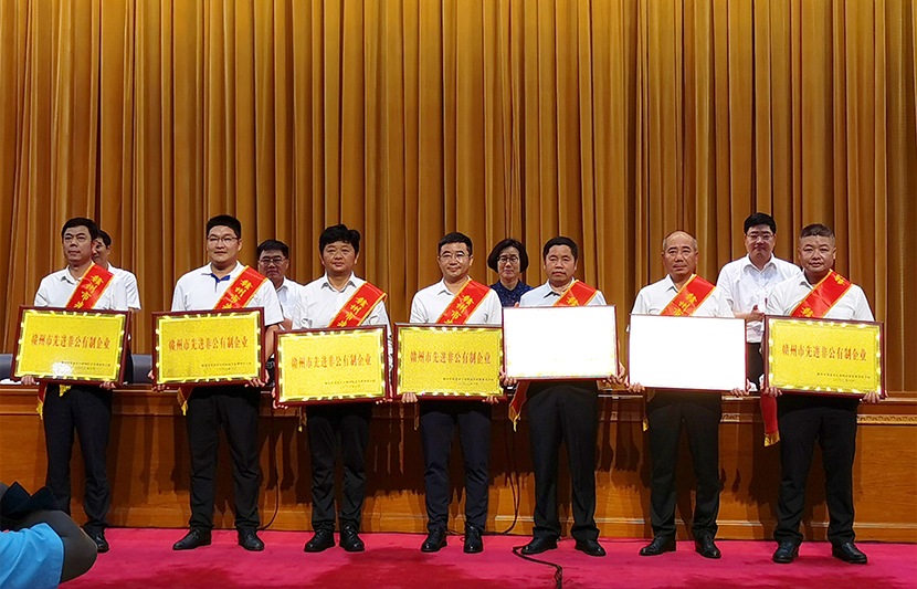 喜報！熱烈祝賀挺進環(huán)保榮獲“贛州市先進非公有制企業(yè)”榮譽稱號