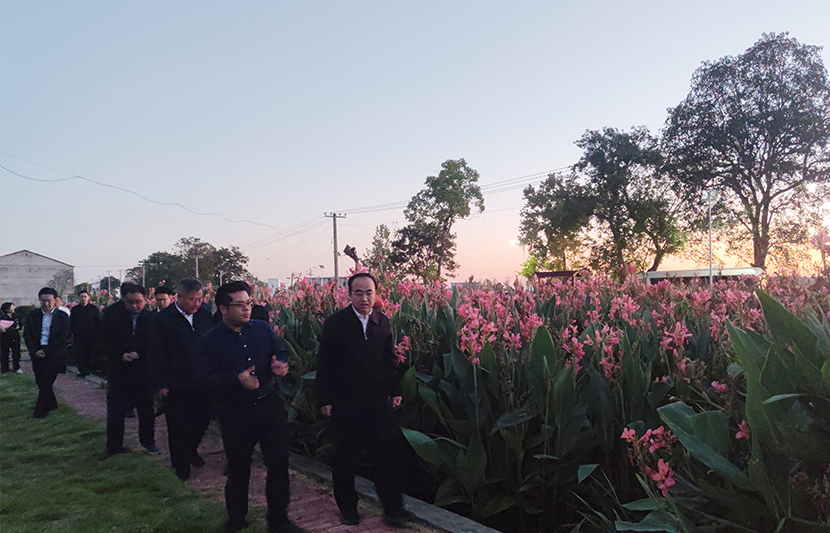 江西省生態(tài)環(huán)境廳黨組書記、廳長徐延彬一行蒞臨挺進(jìn)環(huán)保廣昌縣甘竹集鎮(zhèn)生活污水處理站參觀考察